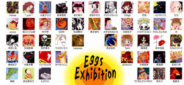 poster for "Eggs" Exhibition