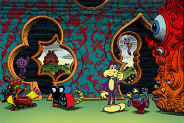 poster for Jim Woodring "Museum of Love and Mystery"
