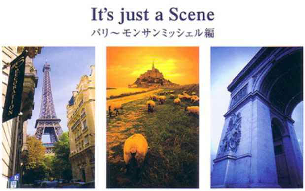 poster for Toshiaki Tanibayashi "It's Just a Scene: Paris Mont Saint Michel"