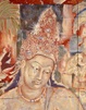 poster for Tetsuro Sukimoto "Seventy Years Later: Reproduction of Ajanta and Sigiriya Cave Paintings"
