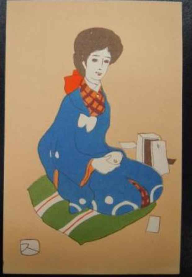 poster for 「裁縫道具と抒情画」展