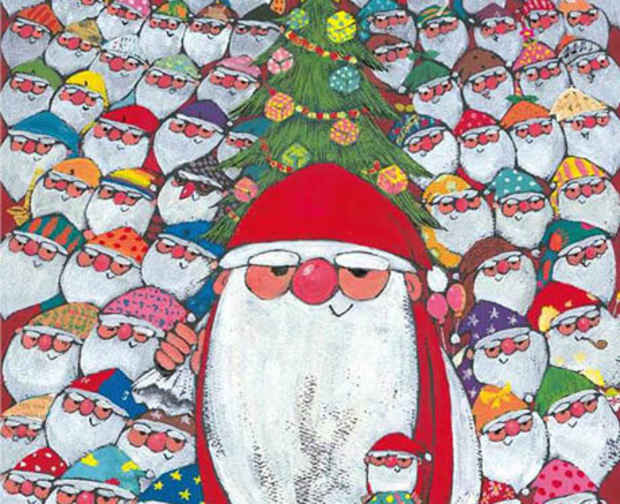 poster for Tomonori Taniguchi “100 Santa Claus’”