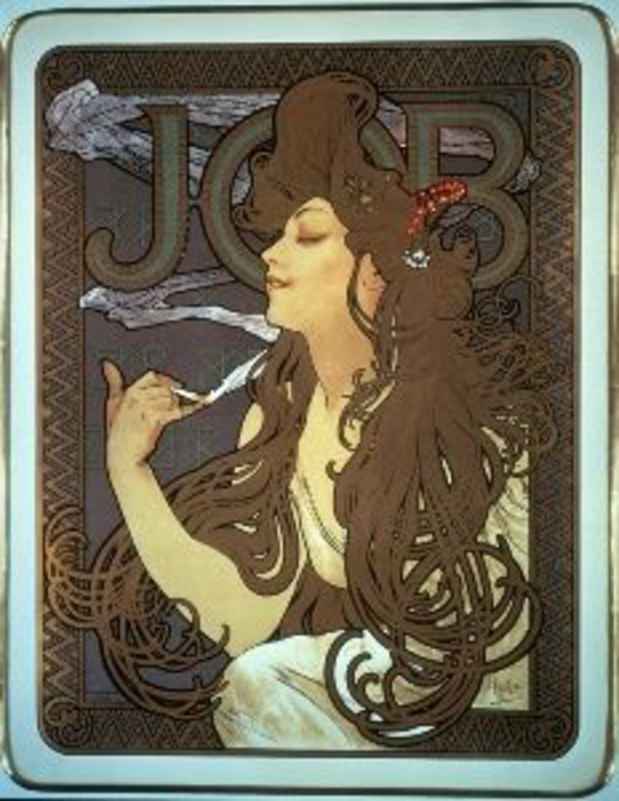 poster for Mucha and Living Art Nouveau