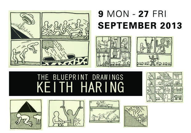 poster for 「The Blue Print Drawings by Keith Haring」展