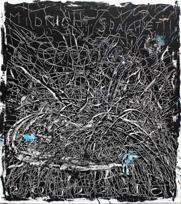 poster for Aki Kuroda + Takahiro Kondo + Alexandre Maubert “Nuit Blanche”