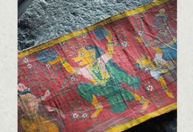 poster for 「インドの染織と絵 - Folkcrafts of India - 」展
