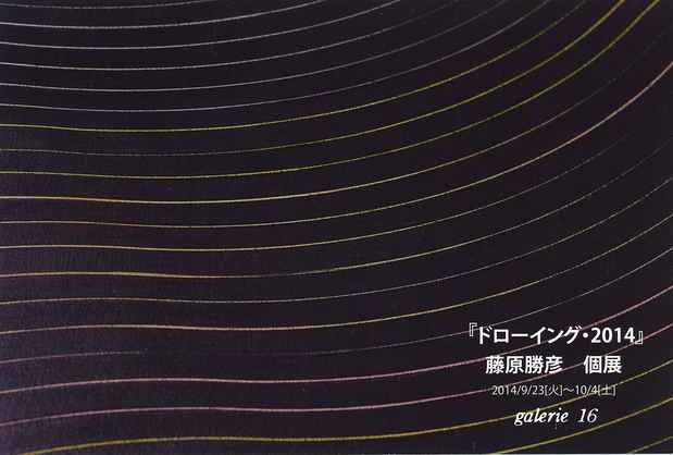 poster for Katsuhiko Fujiwara “Drawing 2014”