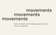 poster for 「movements - 京都造形芸術大学大学院・アートゾーン・9月 - 」展