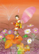 poster for 永田萠 「秋の花とりどり」