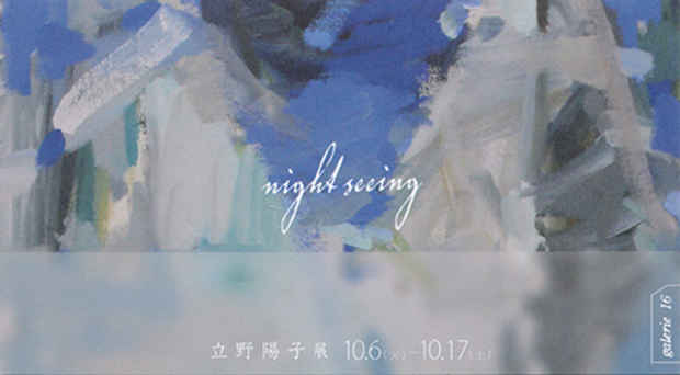 poster for 立野陽子 「night seeing 」