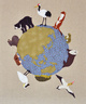 poster for ペク・ウナ 「the earth - 布と糸で描く動物の話 - 」