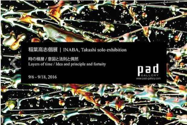 poster for Takashi Inaba “Layers of Time / Idea of Principle and Fortuity”