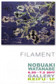 poster for Nobuaki Watanabe “Filament”
