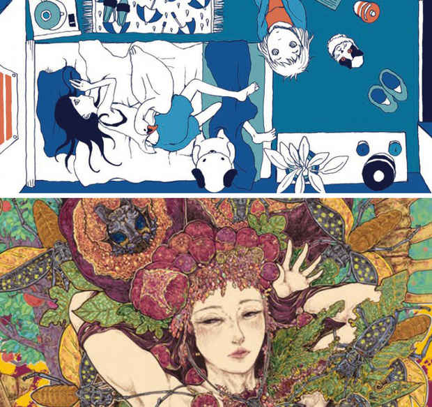 poster for Humi Otagaki + Issei Okuda “Two World Illustrated”