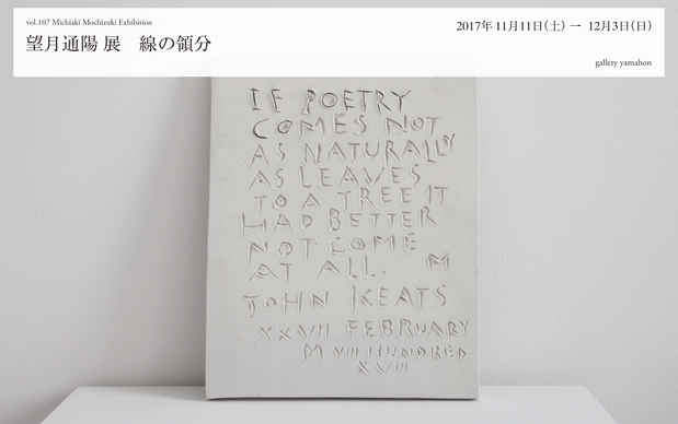 poster for Michiaki Mochizuki “Line Territories”