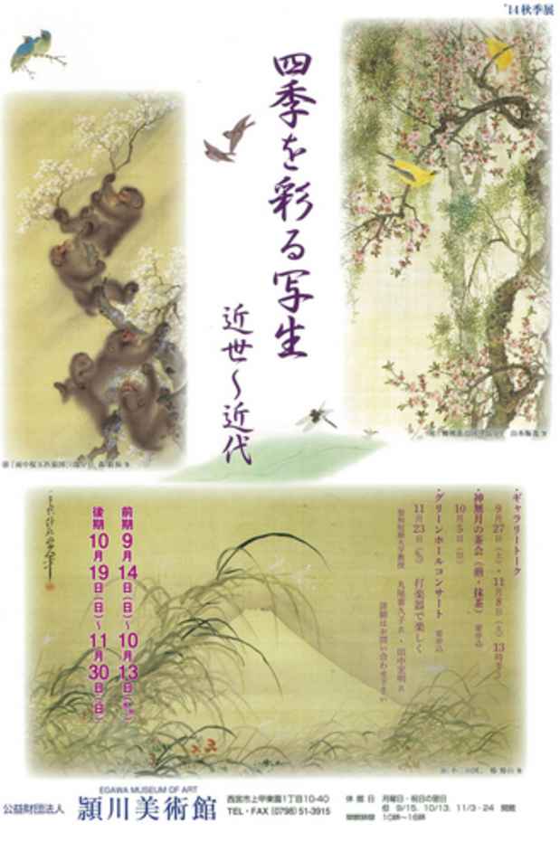 poster for 「四季と彩る写生 近世～近代」展